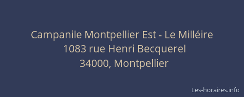 Campanile Montpellier Est - Le Milléire