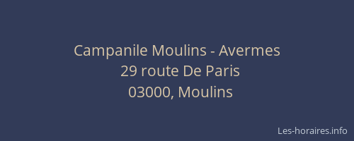 Campanile Moulins - Avermes