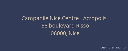 Campanile Nice Centre - Acropolis