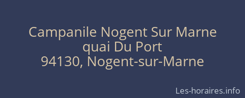 Campanile Nogent Sur Marne