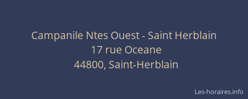 Campanile Ntes Ouest - Saint Herblain