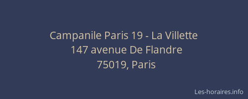 Campanile Paris 19 - La Villette