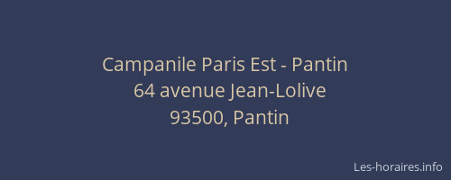 Campanile Paris Est - Pantin