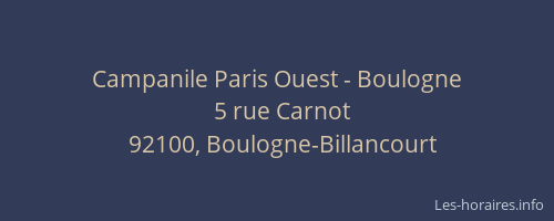 Campanile Paris Ouest - Boulogne