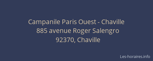 Campanile Paris Ouest - Chaville