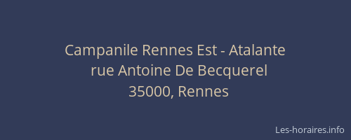 Campanile Rennes Est - Atalante