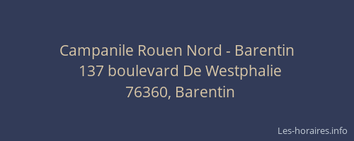 Campanile Rouen Nord - Barentin
