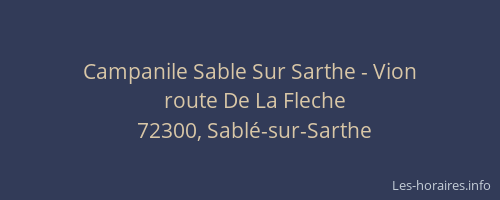 Campanile Sable Sur Sarthe - Vion