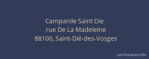 Campanile Saint Die