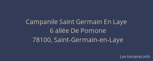 Campanile Saint Germain En Laye