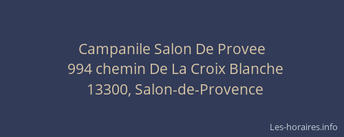 Campanile Salon De Provee