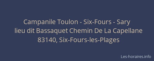 Campanile Toulon - Six-Fours - Sary