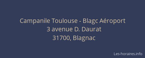 Campanile Toulouse - Blagc Aéroport