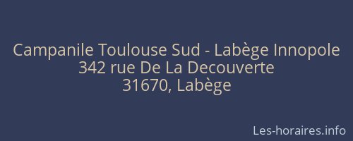 Campanile Toulouse Sud - Labège Innopole