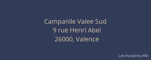 Campanile Valee Sud