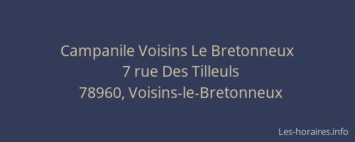 Campanile Voisins Le Bretonneux