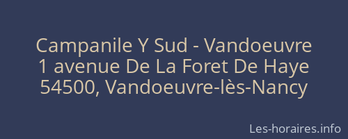 Campanile Y Sud - Vandoeuvre