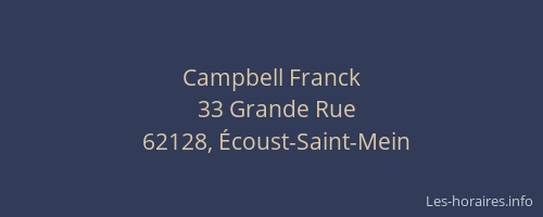 Campbell Franck