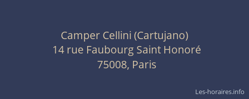 Camper Cellini (Cartujano)