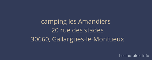 camping les Amandiers