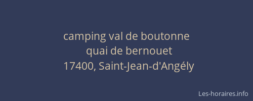 camping val de boutonne