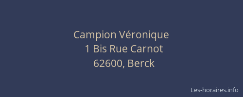 Campion V&eacute;ronique
