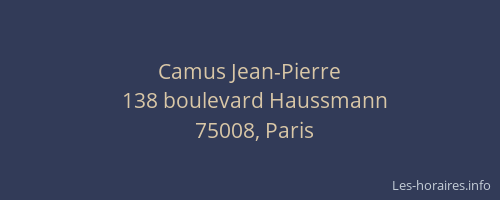 Camus Jean-Pierre