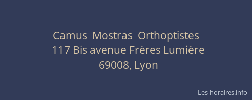 Camus  Mostras  Orthoptistes