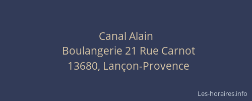 Canal Alain