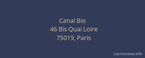 Canal Bio