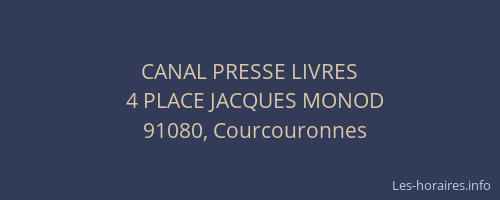 CANAL PRESSE LIVRES