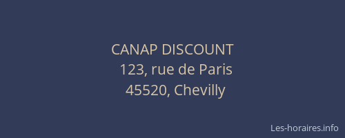 CANAP DISCOUNT