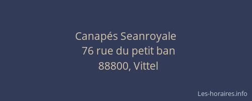 Canapés Seanroyale