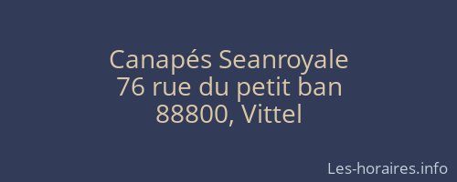 Canapés Seanroyale