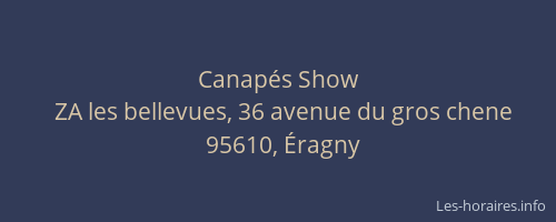 Canapés Show