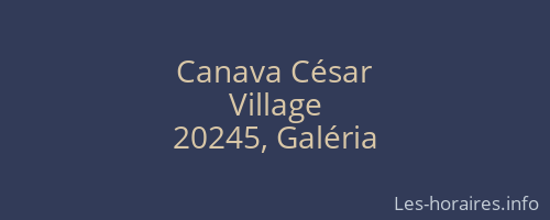 Canava César