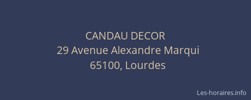 CANDAU DECOR