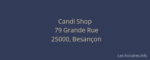 Candi Shop