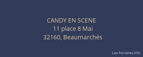CANDY EN SCENE