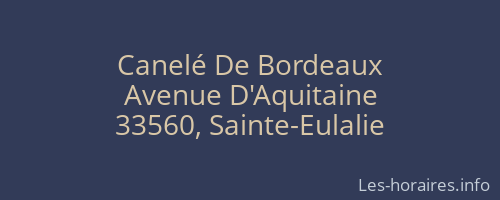 Canelé De Bordeaux