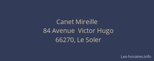 Canet Mireille