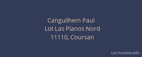 Canguilhem Paul