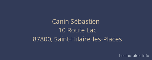 Canin S&eacute;bastien