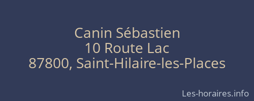 Canin Sébastien