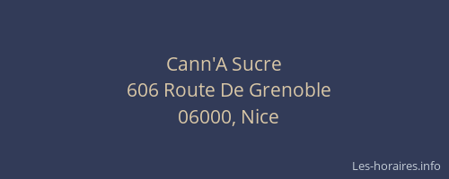 Cann'A Sucre