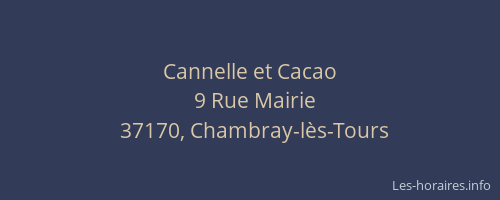Cannelle et Cacao