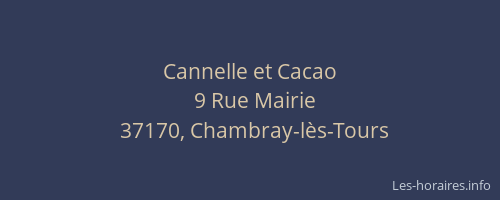 Cannelle et Cacao