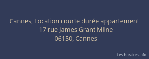 Cannes, Location courte durée appartement