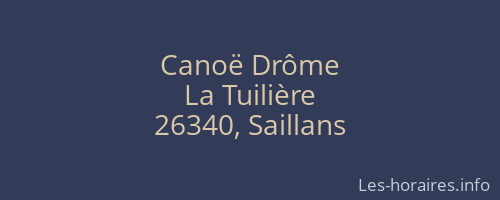 Canoë Drôme