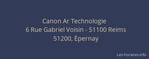 Canon Ar Technologie
